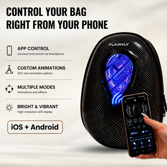 FLASHLY LED Ocean Carbon Backpack