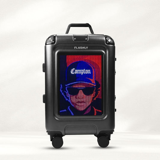 FLASHLY OBSIDIAN - Smart LED Cabin Trolley