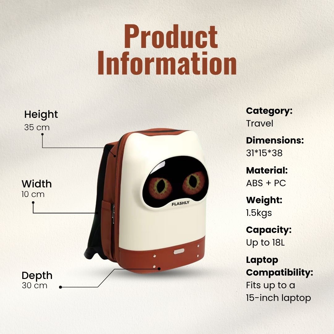 LED backpack for kids - CAT EYE