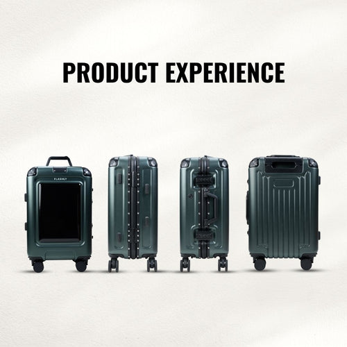 FLASHLY EMERALD - Smart LED Cabin Trolley