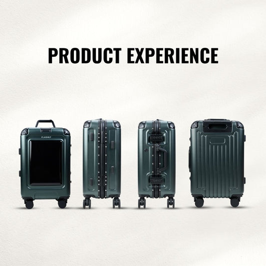 FLASHLY EMERALD - Smart LED Cabin Trolley