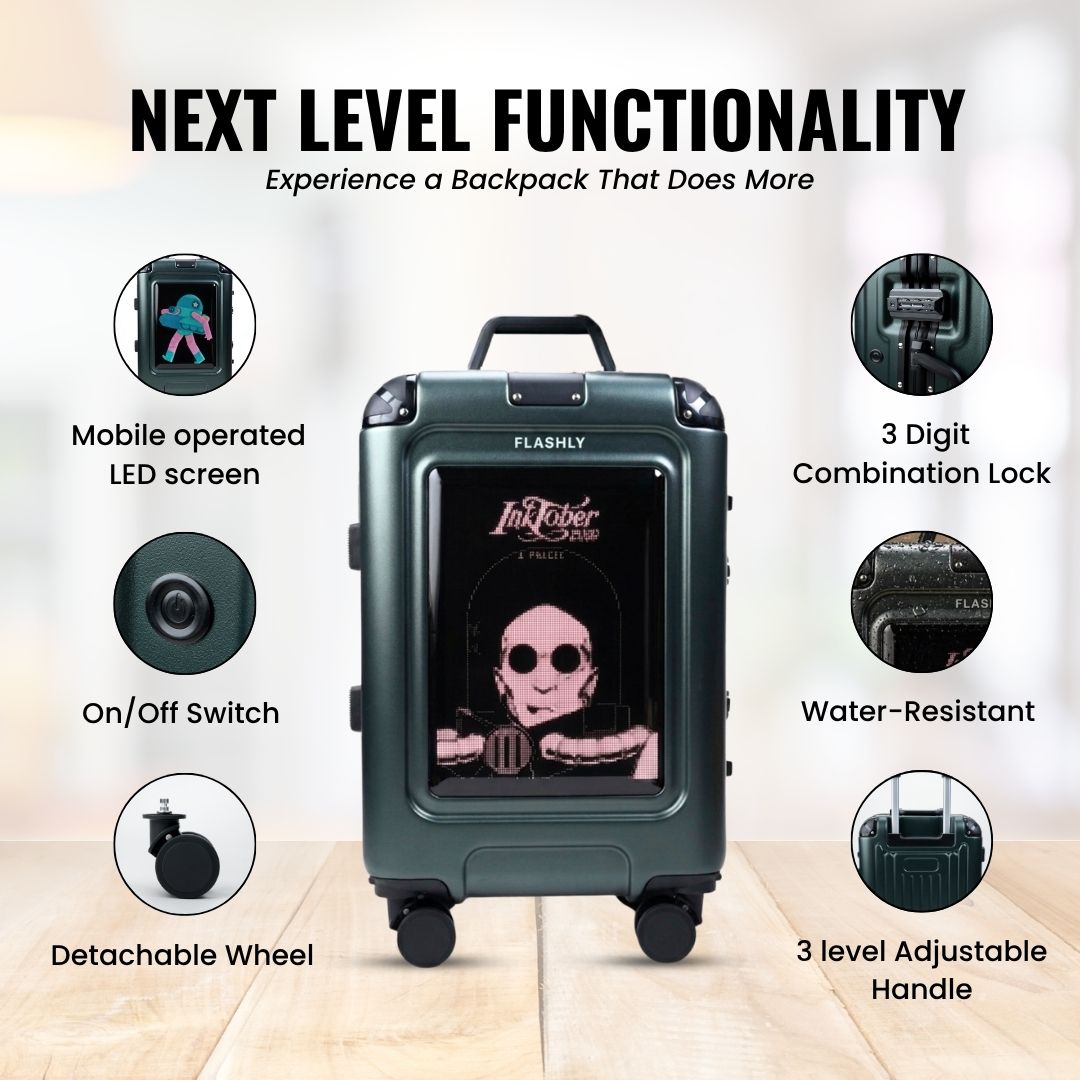 LED Trolley Bag (Green)
