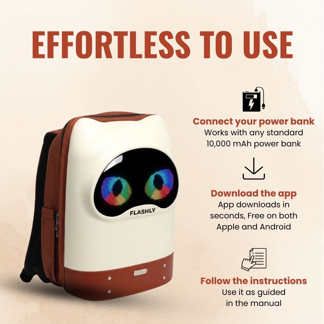 LED backpack for kids - CAT EYE