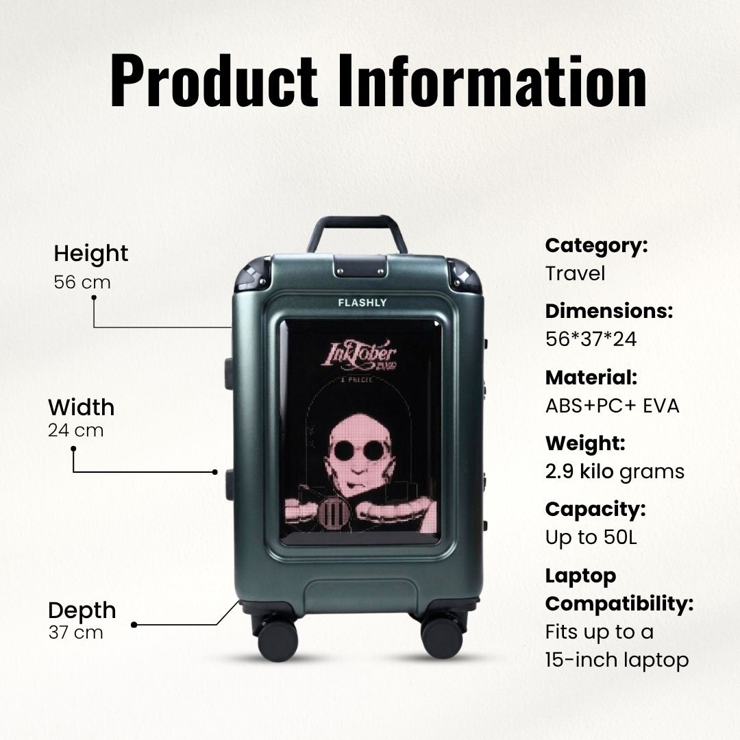 LED Trolley Bag (Green)