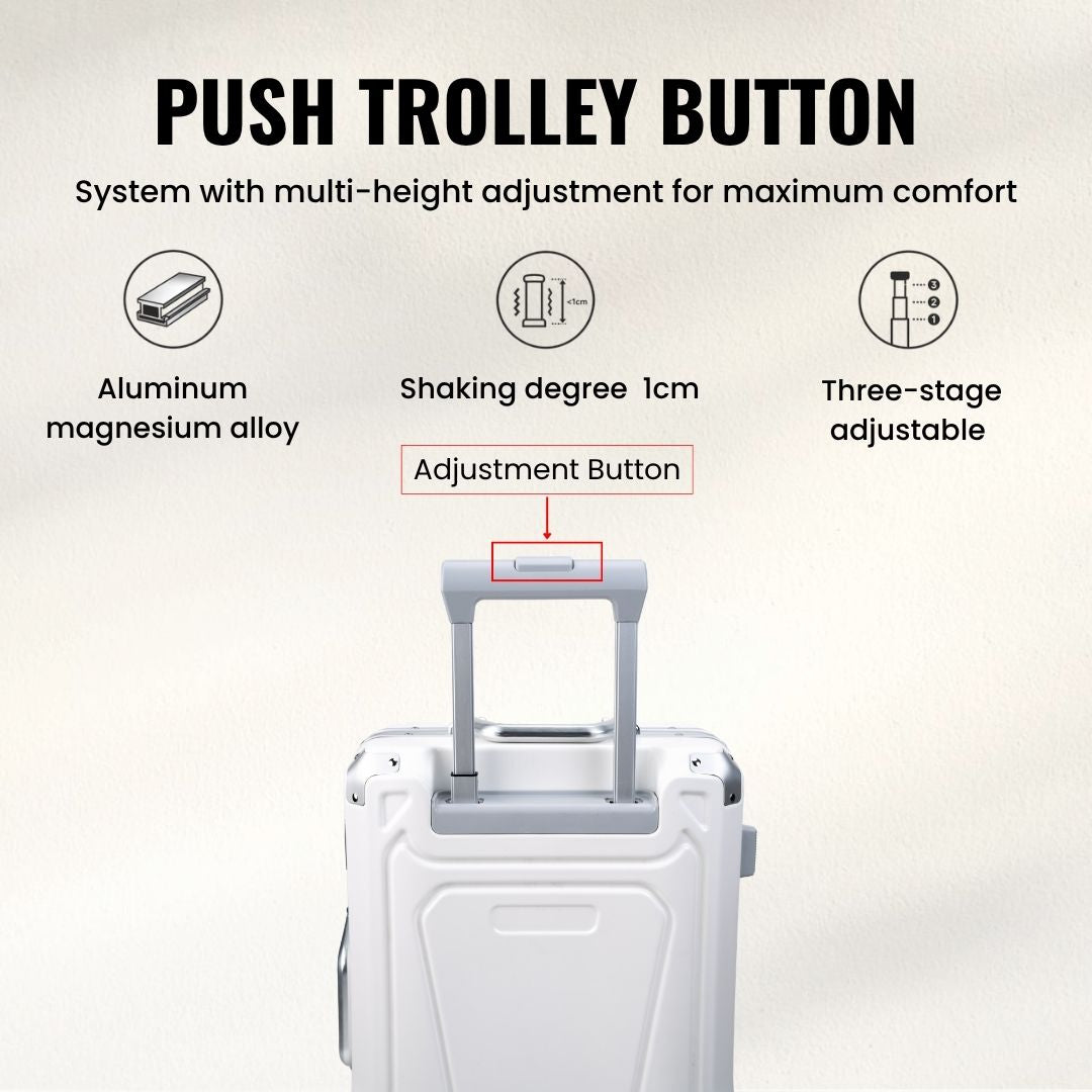 LED Trolley Bag (White)