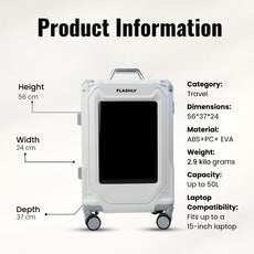 LED Trolley Bag (White)