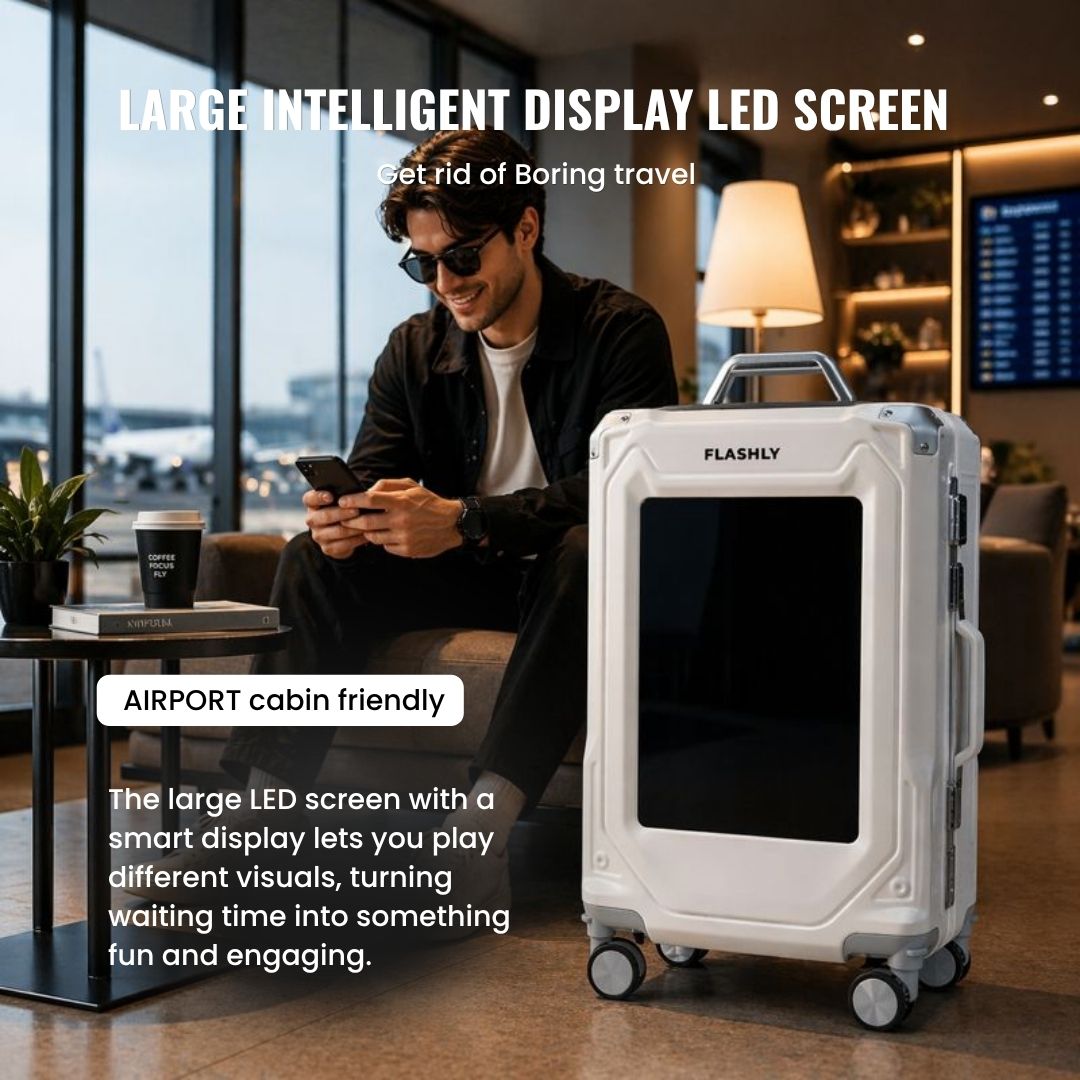 LED Trolley Bag (White)