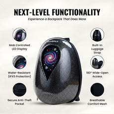 FLASHLY LED Ocean Carbon Backpack