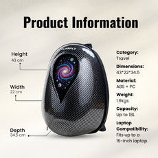FLASHLY LED Ocean Carbon Backpack