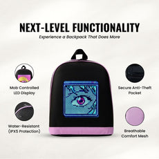 LED Pixel Max Backpack – Pink
