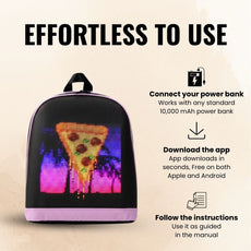 LED Pixel Max Backpack – Pink