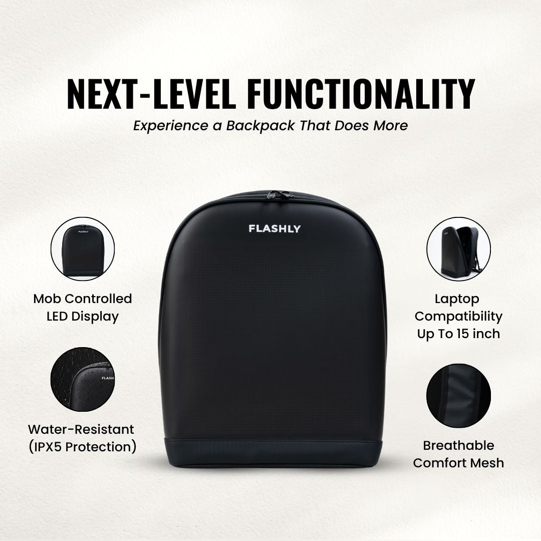 LED Pixel Max Backpack – Black