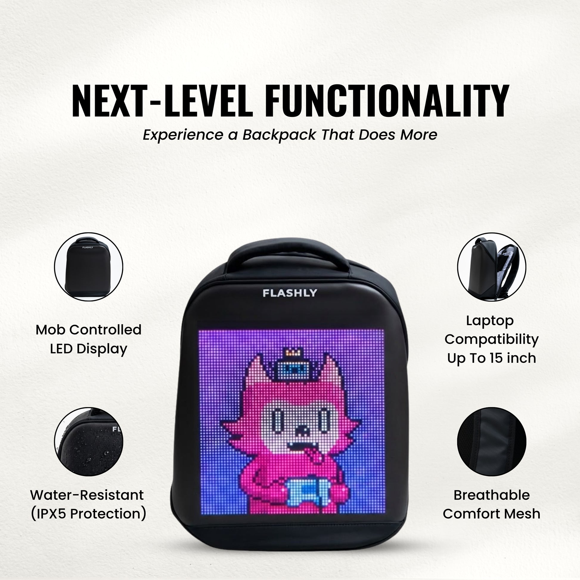FLASHLY LED Pixel Air Backpack
