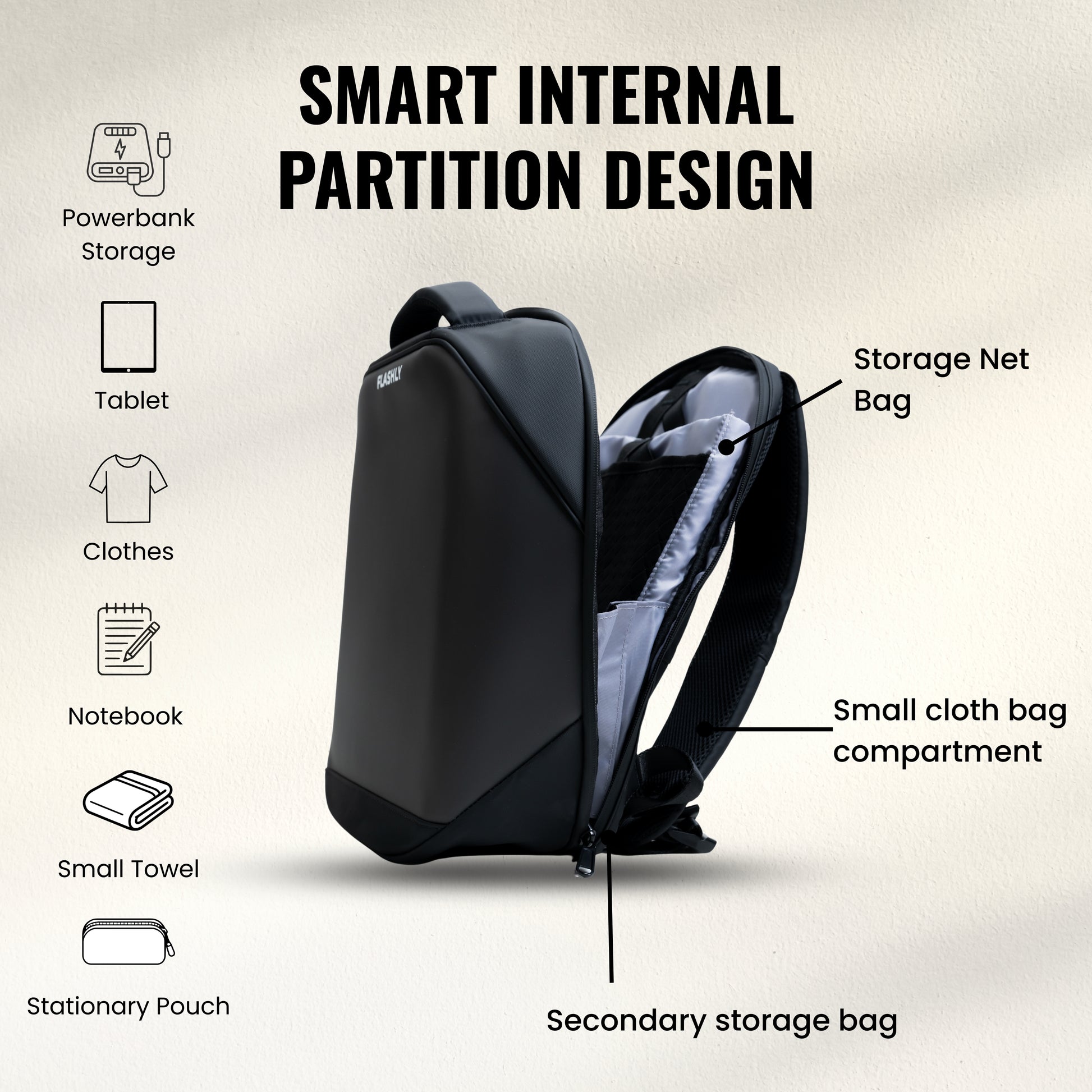 FLASHLY LED Pixel Air Backpack