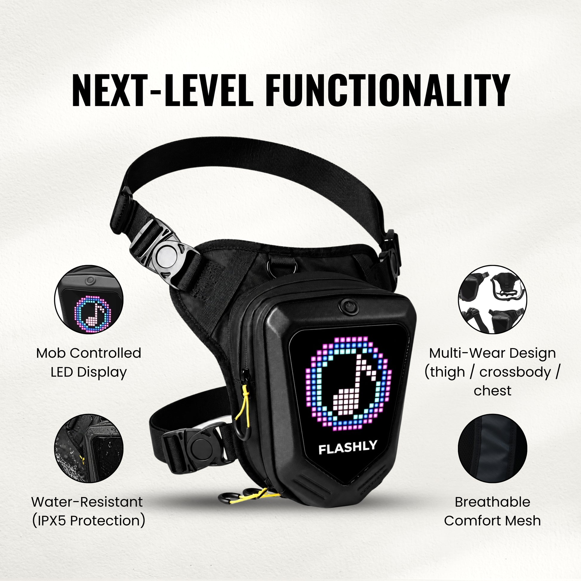 FLASHLY LED Ranger - Thigh Pouch / Sling Bag