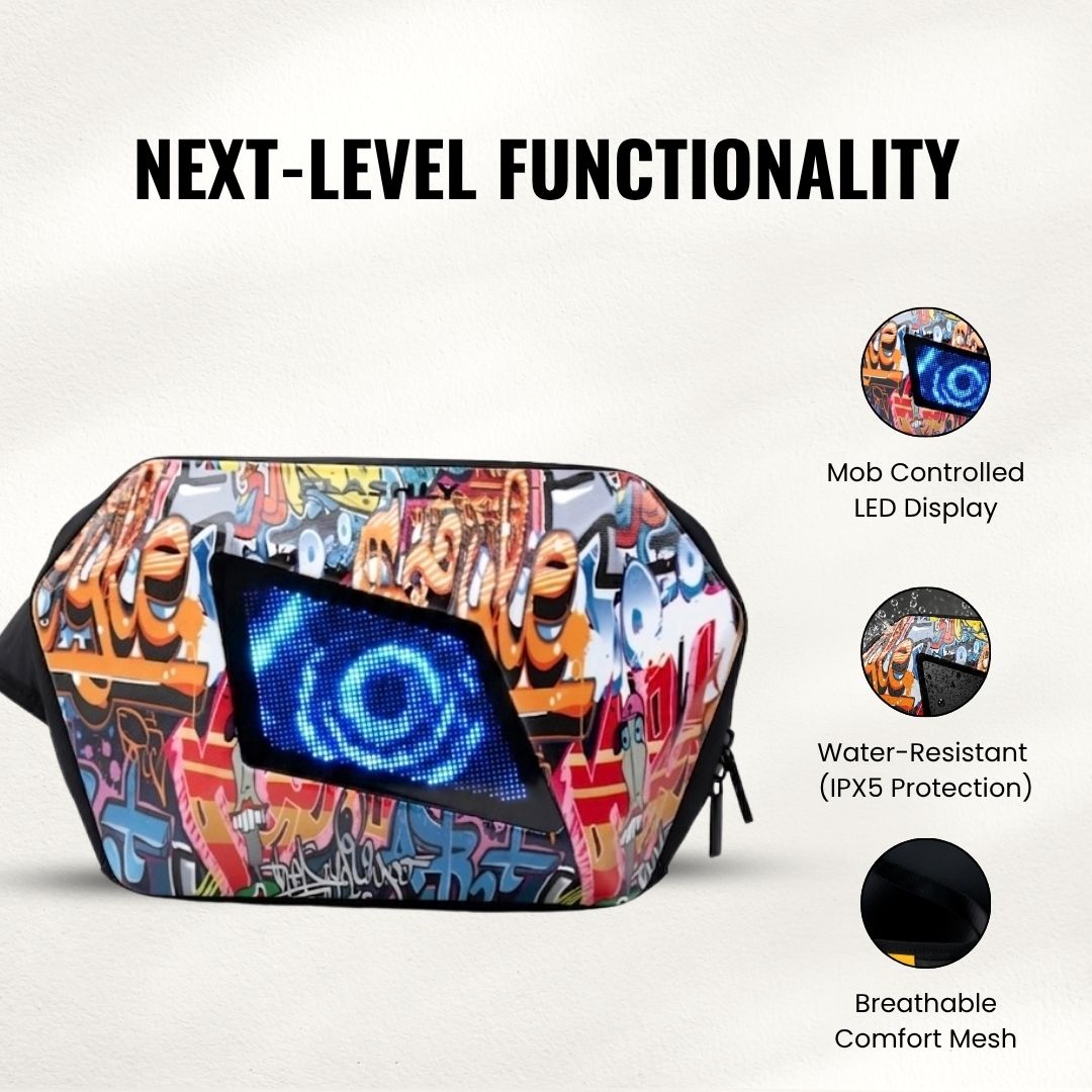 FLASHLY REBEL - LED Fanny Bag