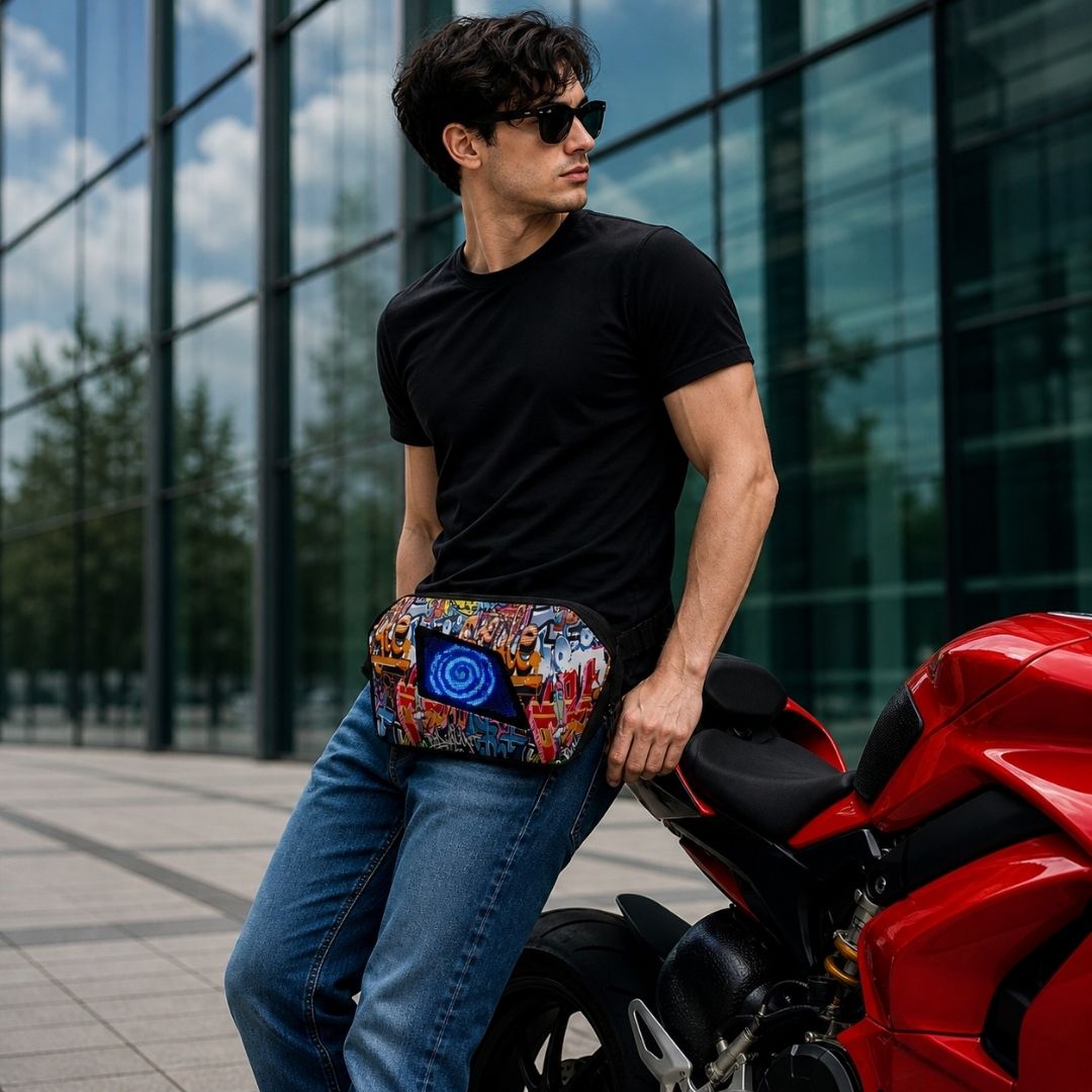 FLASHLY REBEL - LED Fanny Bag