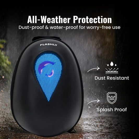 FLASHLY LED Ocean Carbon Backpack