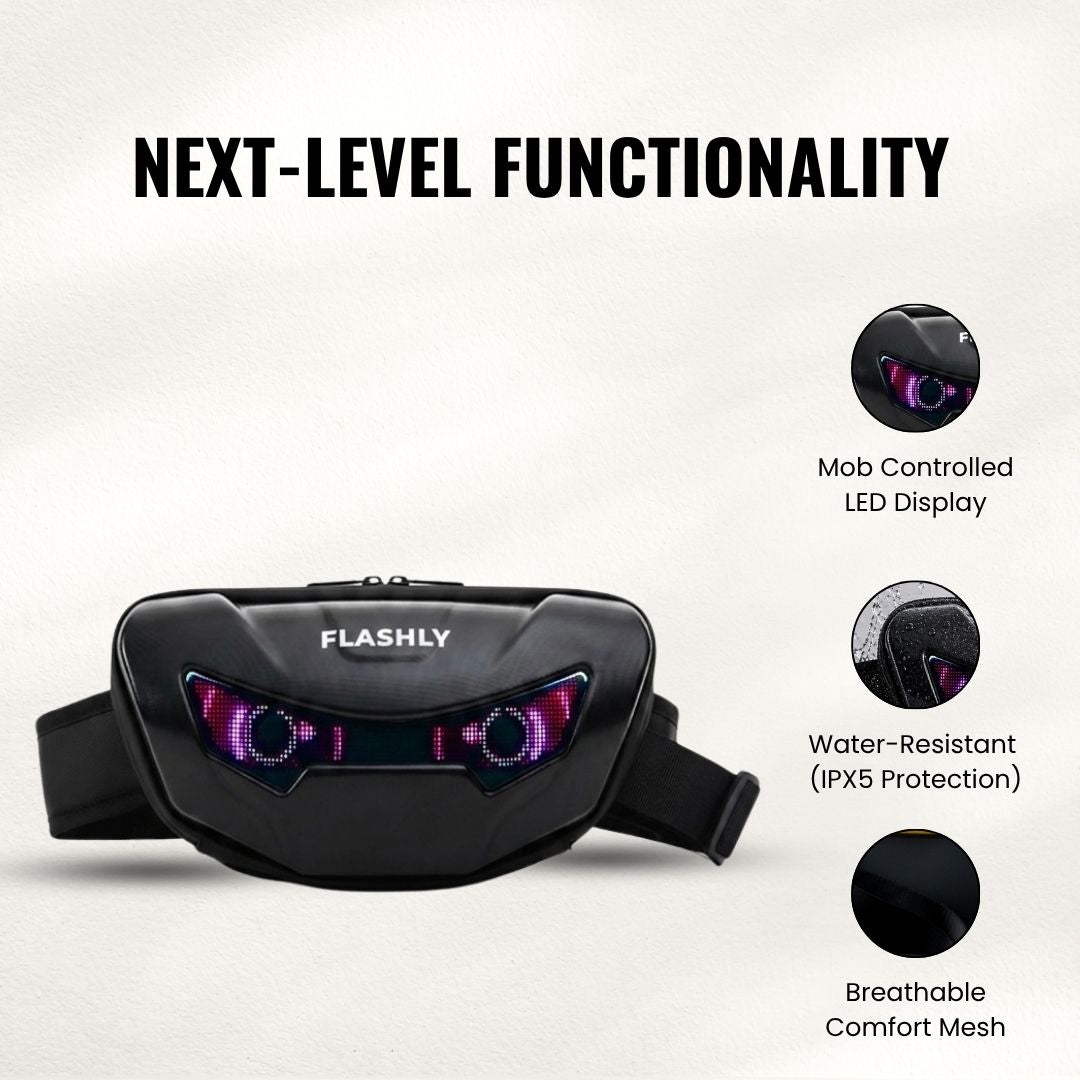 FLASHLY SHADOW BELT - LED Fanny Bag