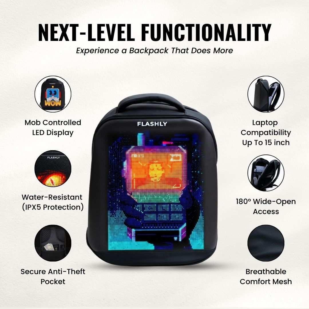 FLASHLY Pixel Pro HD Backpack