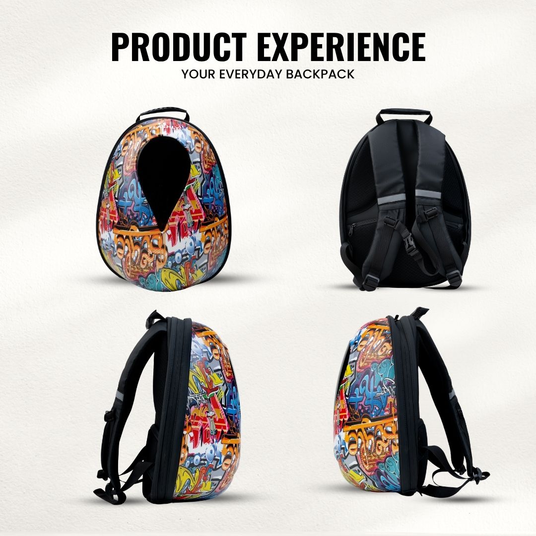 FLASHLY LED Ocean Graffix Backpack