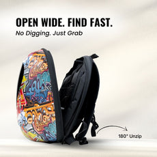 FLASHLY LED Ocean Graffix Backpack