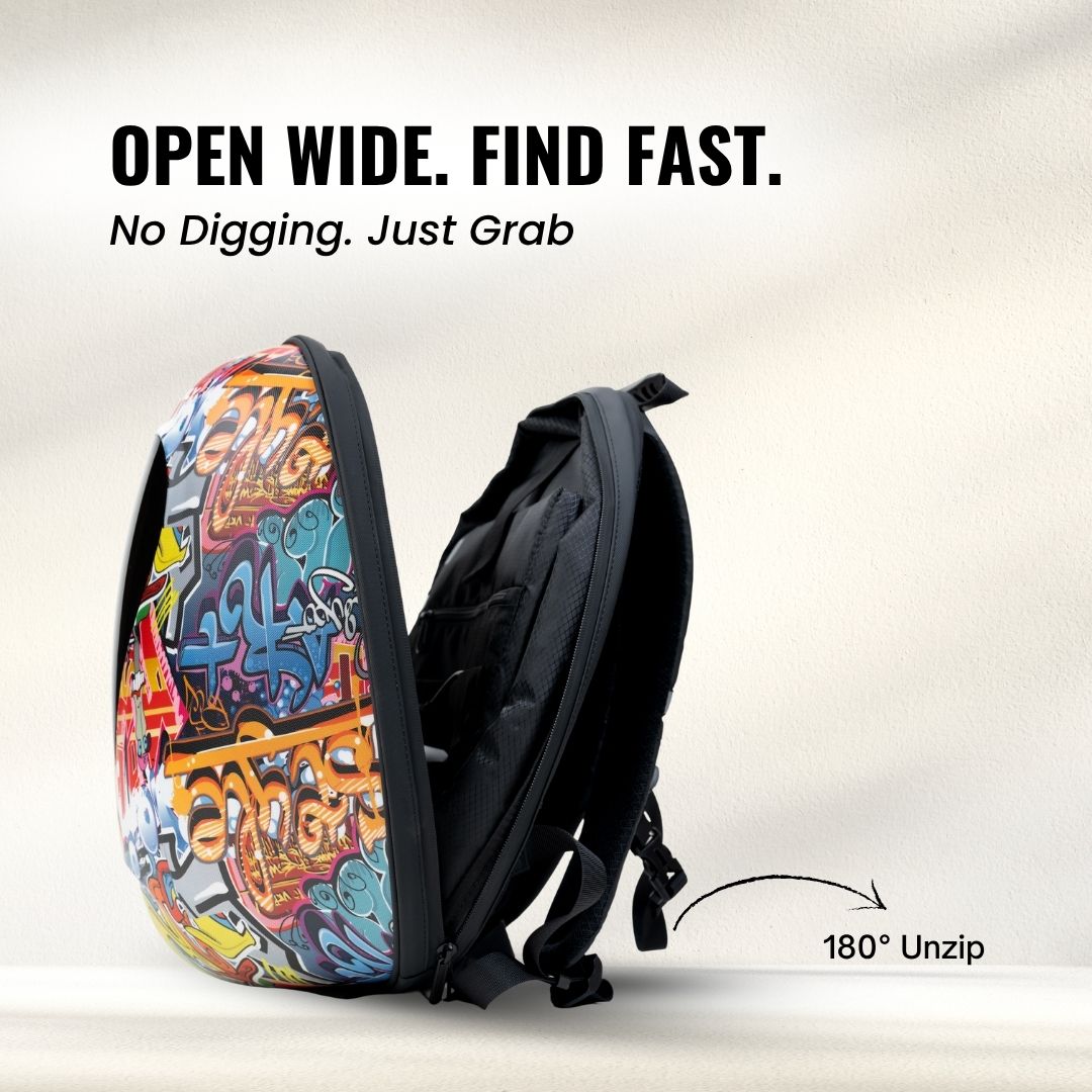 FLASHLY LED Ocean Graffix Backpack