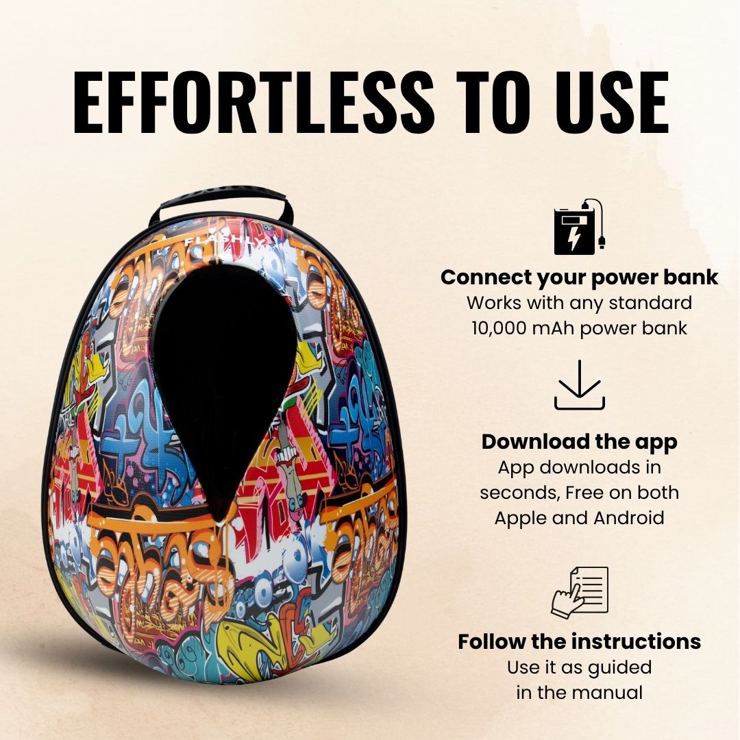 FLASHLY LED Ocean Graffix Backpack