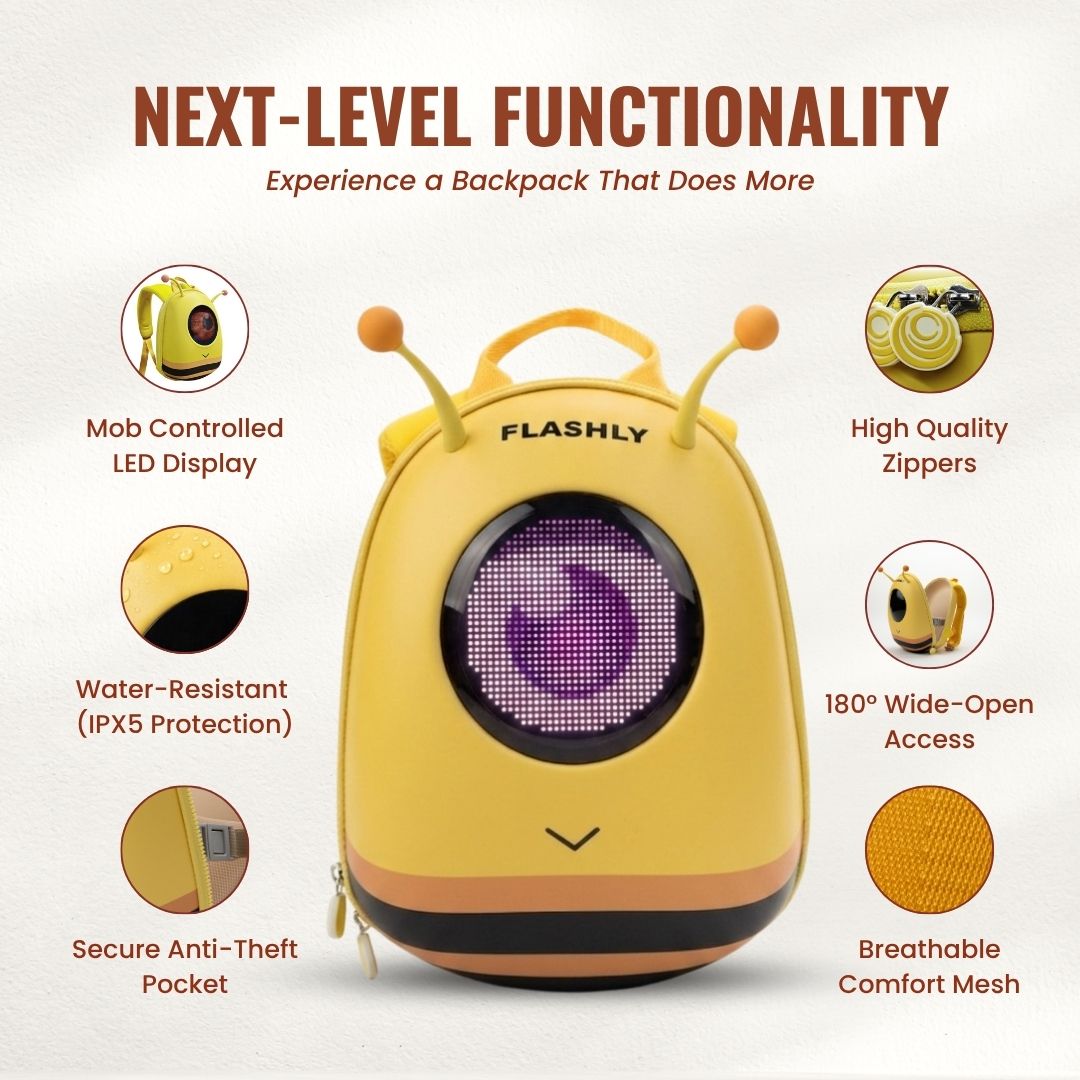 The LED Glowbee Backpack