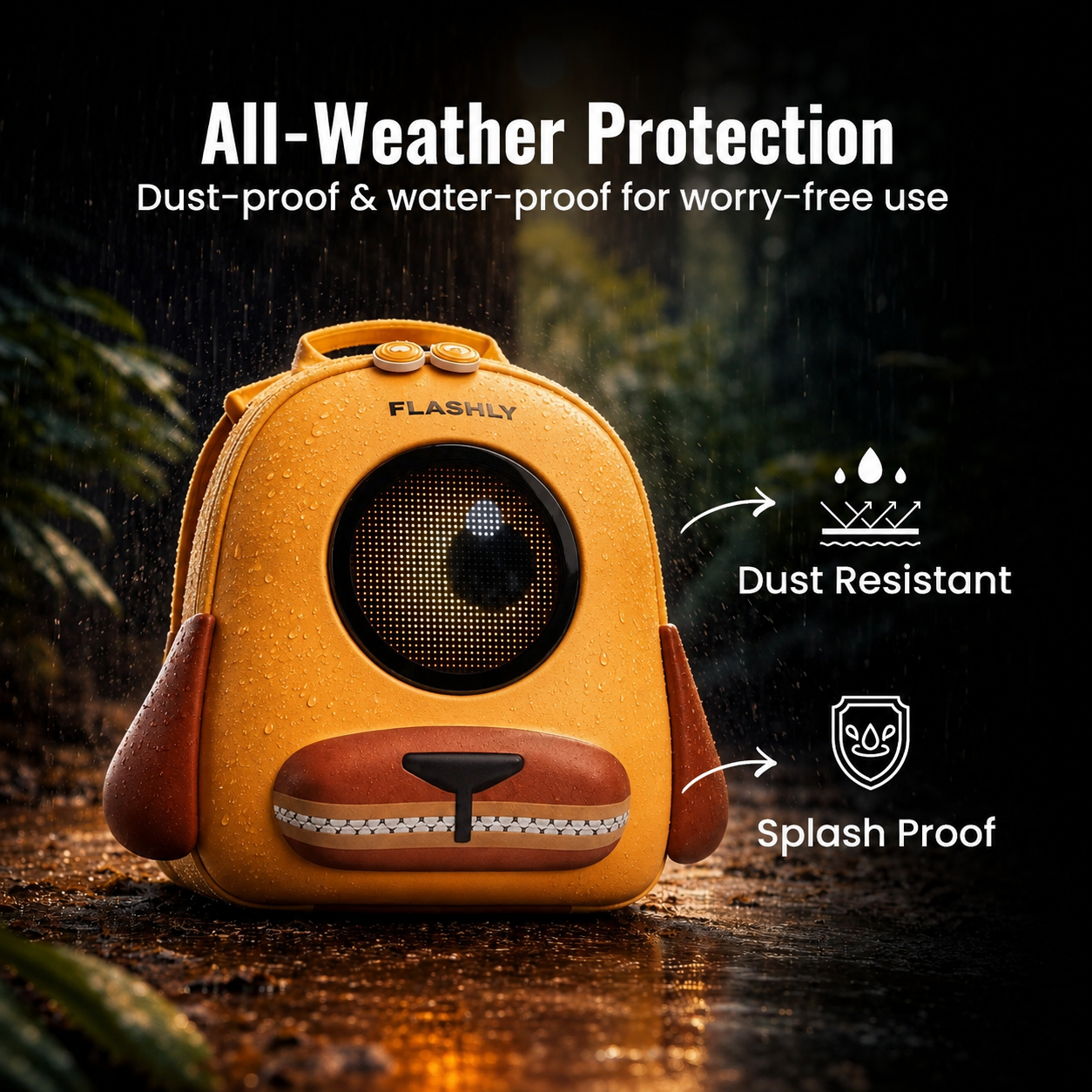 FLASHLY WOOFY - LED Backpack for Kids & Girls