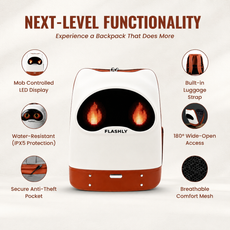 FLASHLY LUNA - Unisex LED Backpack for Kids and Adults
