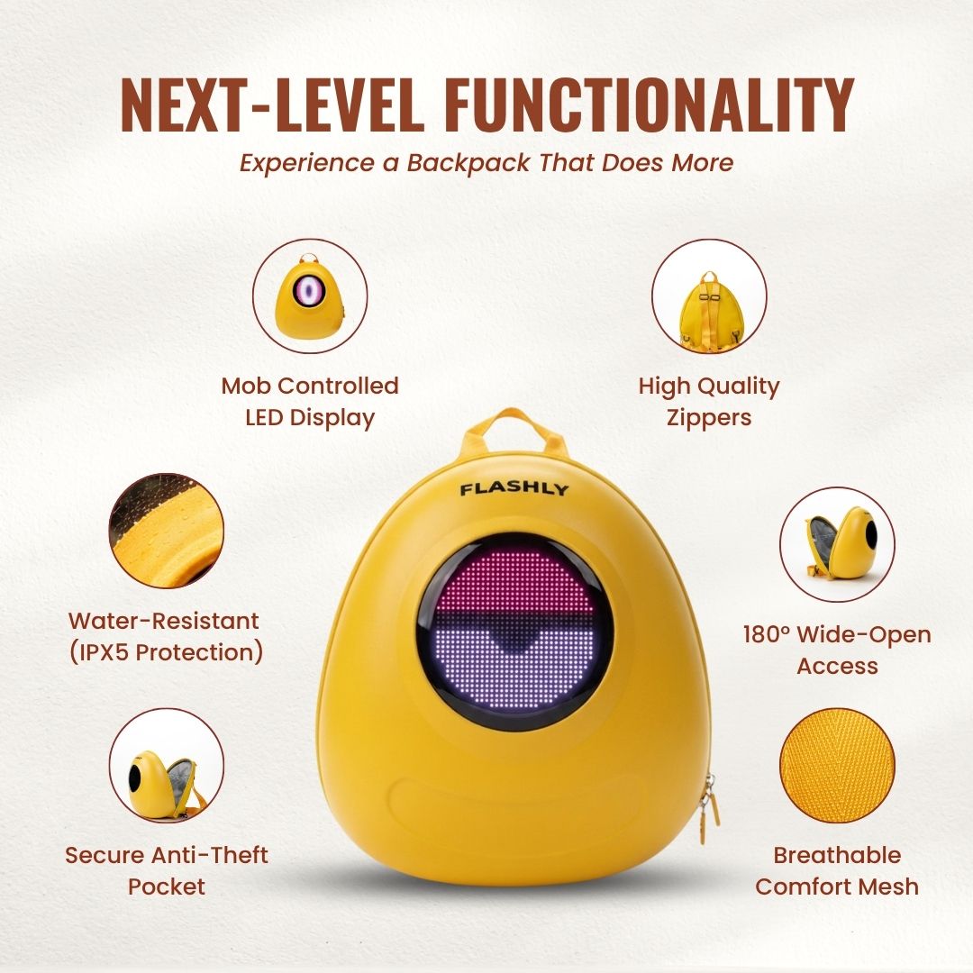 LED Backpack for Kids — CUTE MONSTER