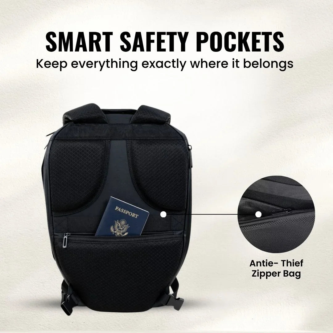 FLASHLY AURA (with speakers) - LED backpack for Travel Enthusiasts