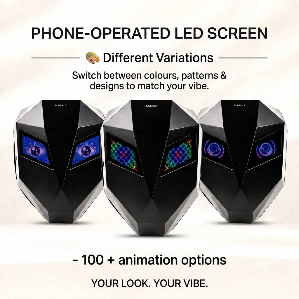 FLASHLY AURA (with speakers) - LED backpack for Travel Enthusiasts