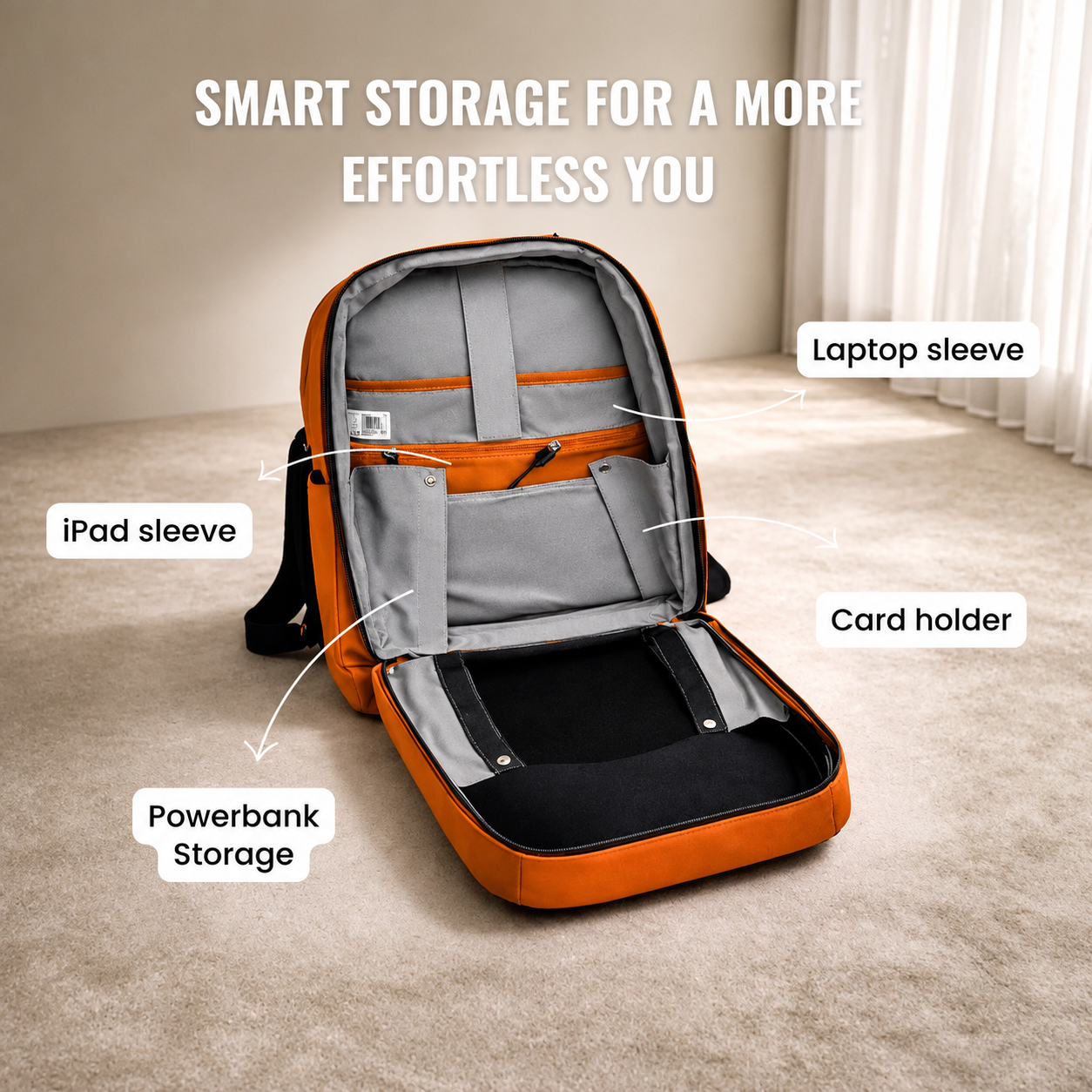 FLASHLY LUNA - Unisex LED Backpack for Kids and Adults
