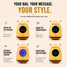 FLASHLY BUZZBEE - LED Backpack for Kids & Girls