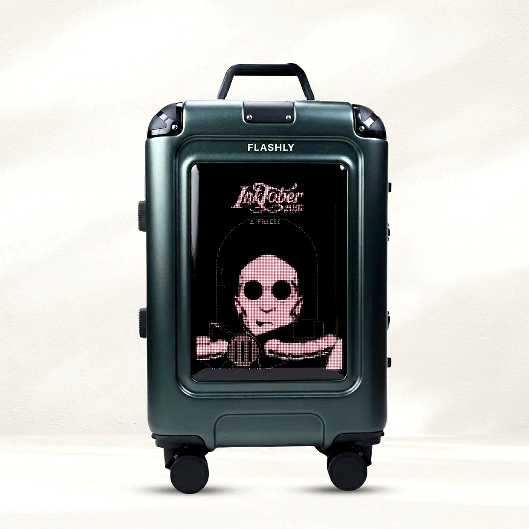 FLASHLY EMERALD - Smart LED Cabin Trolley