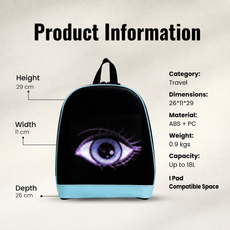FLASHLY BLUE NOVA - LED Backpack for kids and Girls