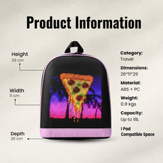 FLASHLY PINK NOVA - Led Backpack for Kids and Girls