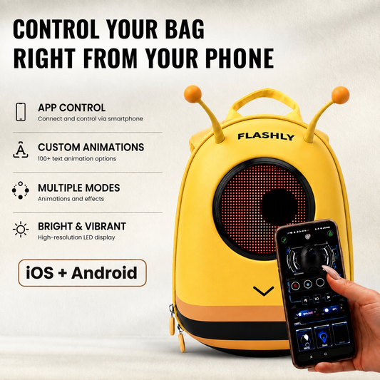 FLASHLY BUZZBEE - LED Backpack for Kids & Girls