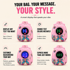 FLASHLY FAIRY BLOOM - LED Backpack for Kids & Girls