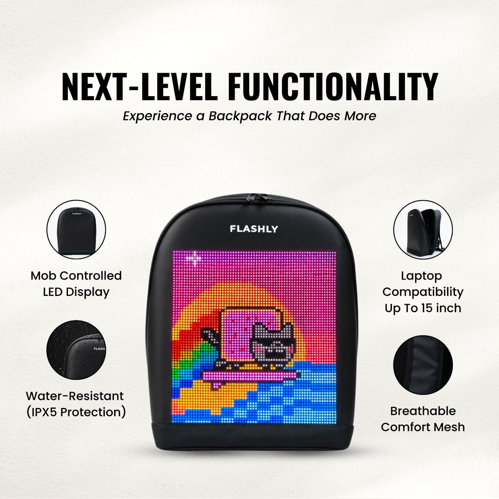 FLASHLY LED Pixel Backpack
