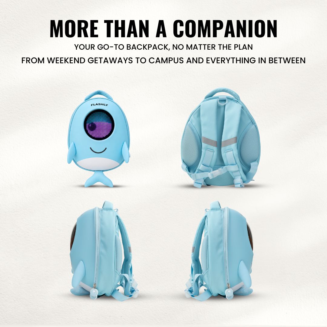 FLASHLY DOLFI - LED Backpack for Kids & Girls