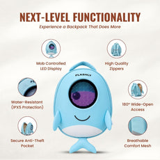 FLASHLY DOLFI - LED Backpack for Kids & Girls