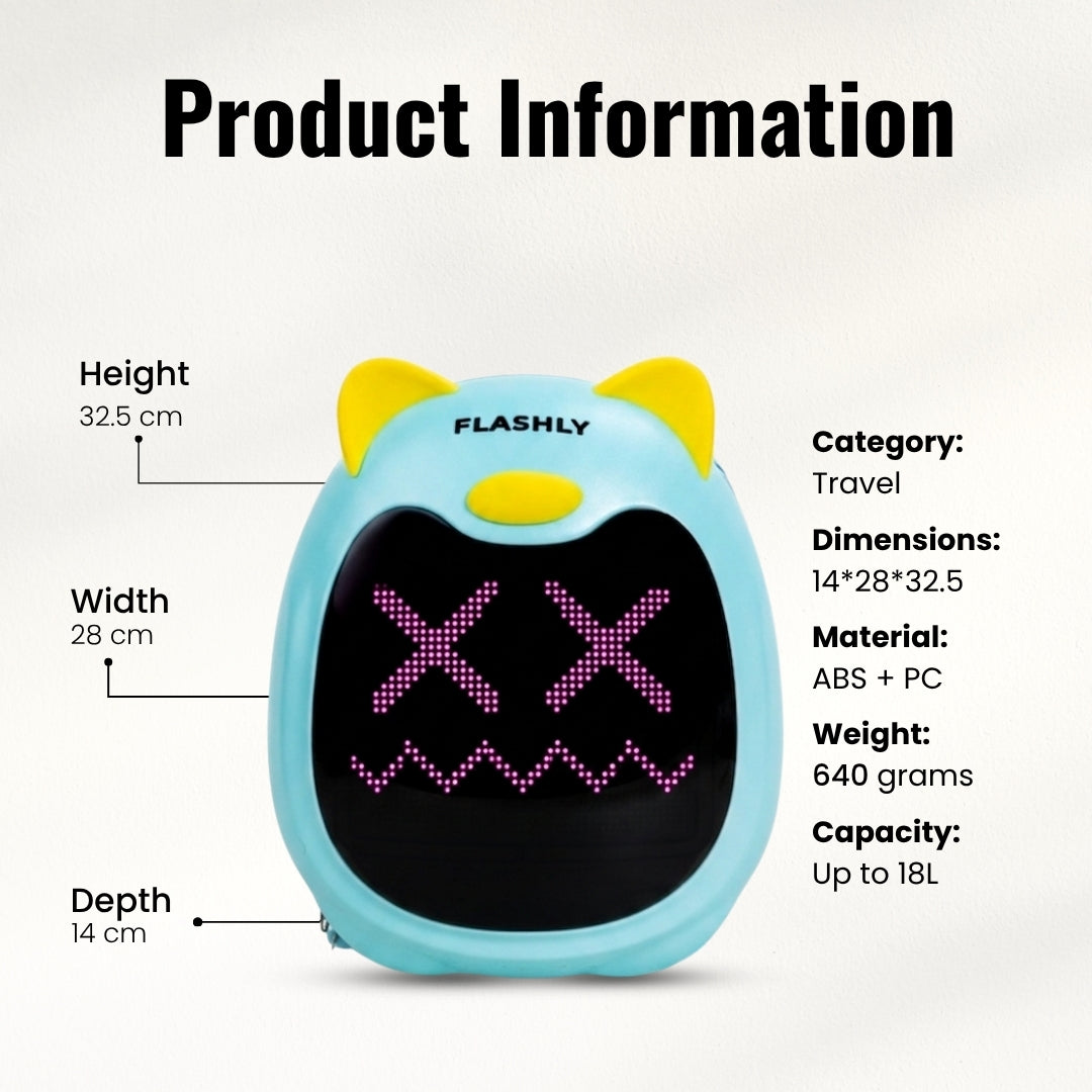 FLASHLY GLOWPOP - LED Backpack for Kids and Girls