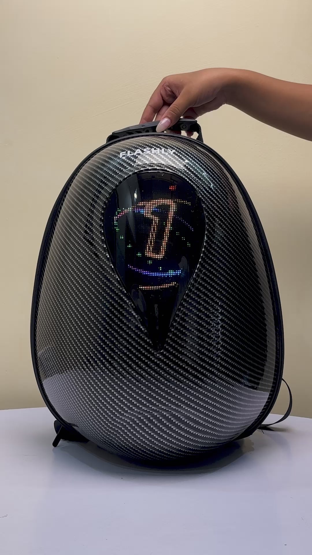 FLASHLY LED Ocean Carbon Backpack