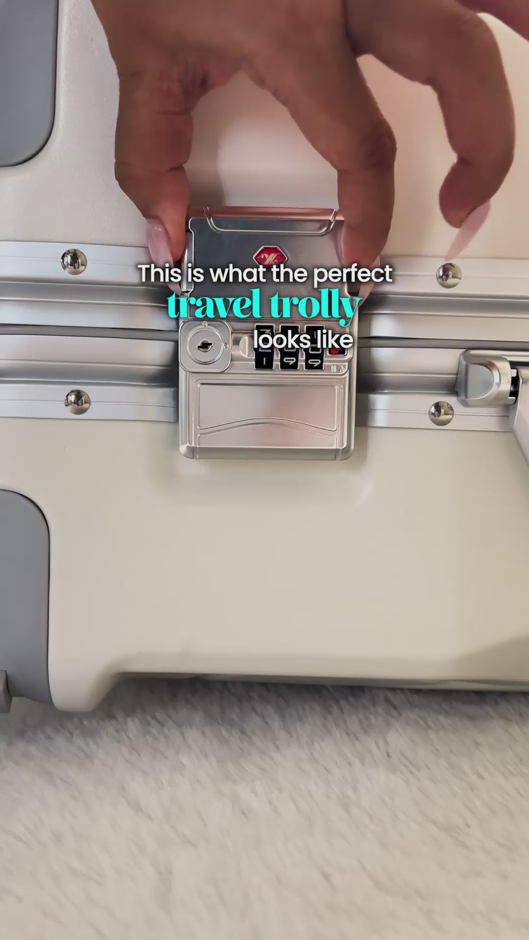 FLASHLY PEARL - Smart LED Cabin Trolley